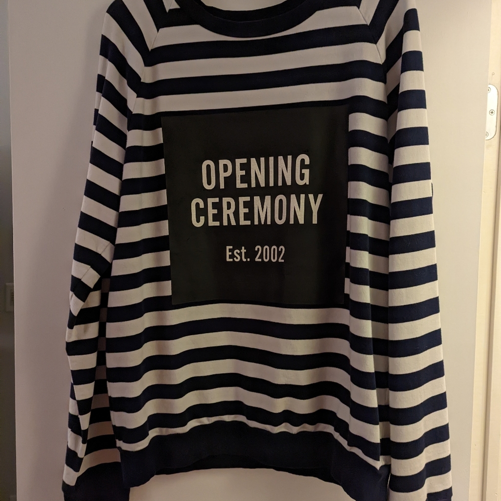 Opening Ceremony Stripe Crew Sweater